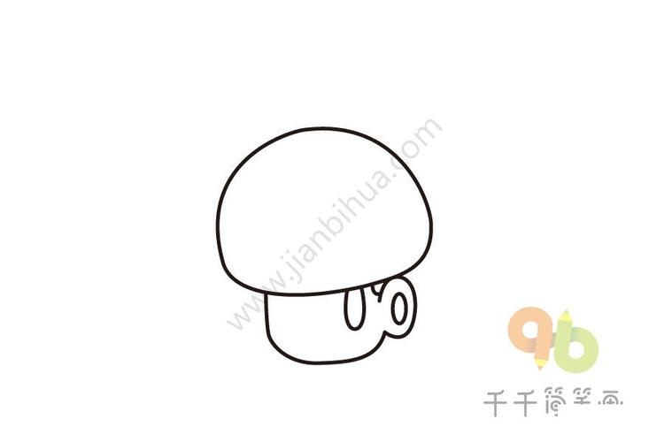 植物大战僵尸紫色小喷菇简笔画
