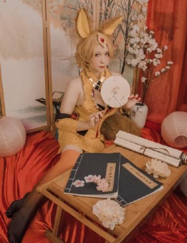 王者荣耀妲己cosplay,宛转蛾眉