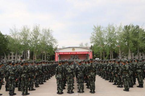 4月17日,武警北京总队机动某支队训练场,第二届"五大技术"群众性练兵