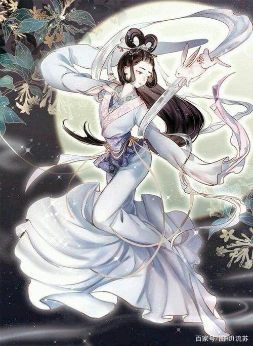 古风中秋诗意壁纸 嫦娥玉兔伴月圆