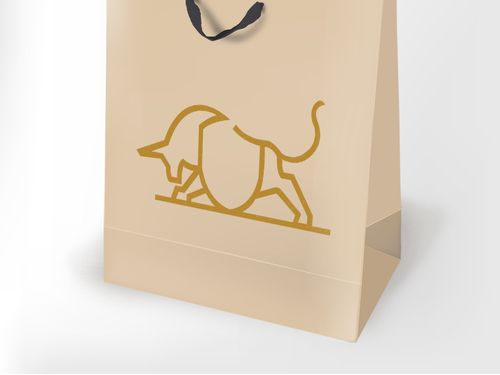 创意牛logo标志服装箱包皮具房地产商标