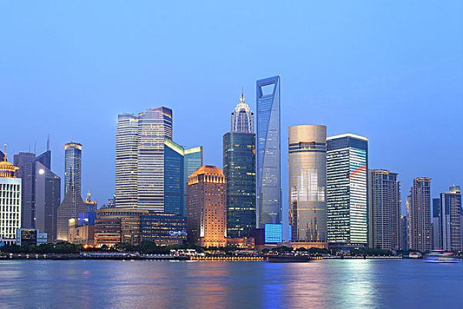 上海浦东陆家嘴建筑群