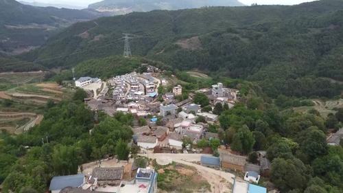 武定县插甸镇长岭岗苗寨航拍,这里是苗族芦笙舞的发祥