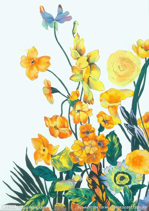 手绘花 花 水彩画花 手绘画图片