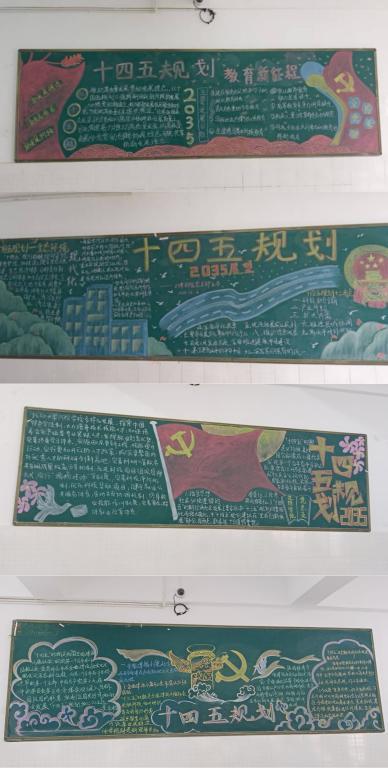 "学精神,绘思想"——文博学院第一党支部开展黑板报绘制活动