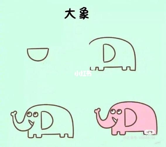 不能说是一模一样_简笔画_人文_绘画