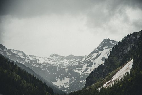 天气,天空,山脉,山谷,徒步旅行,户外,旅行,日光,树木,桌面壁纸,灰色