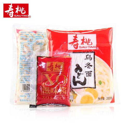 寿桃牌日式乌冬面xo酱30包装方便面整箱批发711速食拌面保鲜湿面速食