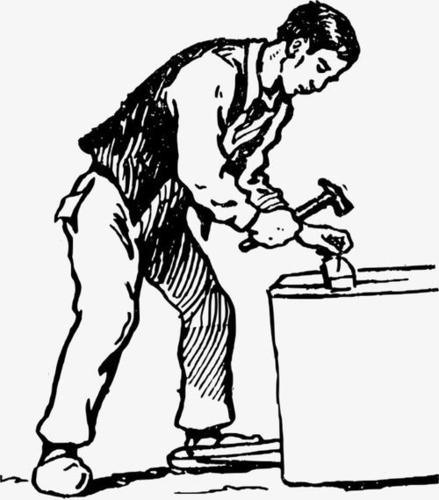 木匠的画法简笔画