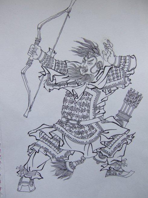 飞将军李广简笔画