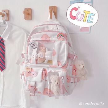 儿童书包女ins森系百搭韩版高中初中生网红时尚新款超