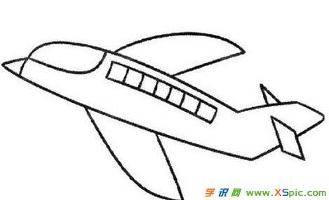 儿童画画大全飞机图片