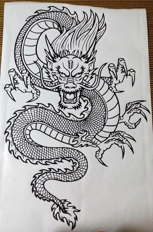 中国龙经典墙贴pvc镂空贴画玄关房梁装饰画家居贴纸壁画可移除