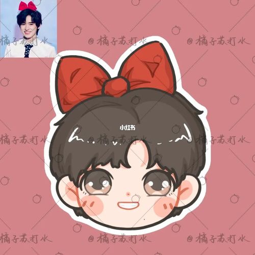 宋亚轩q版大头~_宋亚轩_约稿_钥匙扣_手绘_素材_头像