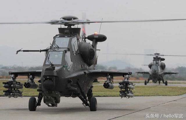 武直-10武装直升机满挂出击