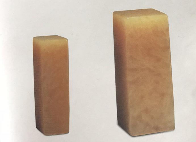 寻得山房藏徐三庚刻鸡油黄田黄印重87克此印高55cm宽27cm