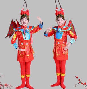 少儿舞蹈花木兰幼儿舞台古装戏服表演出服装女童戏剧2018戏曲服装