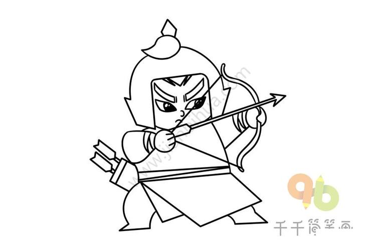 水浒传人物花荣简笔画