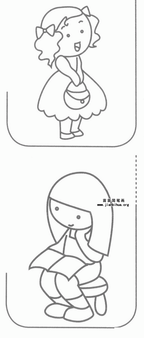 姐姐简笔画怎么画图解