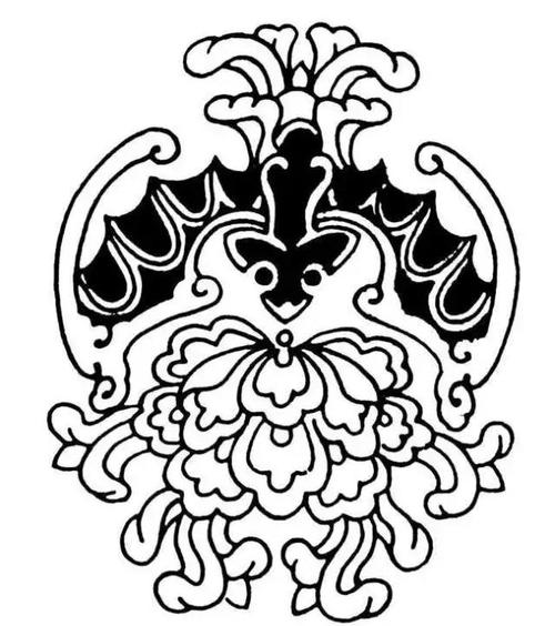 清代官窑瓷器上的蝙蝠纹图案,代表了吉祥