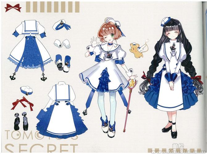 画集温泉雪见社魔卡少女樱知世x小樱服装设计主题本44p