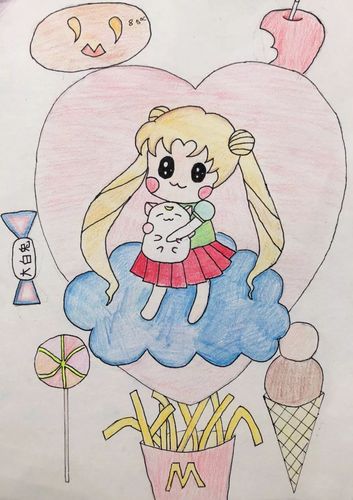 【花开松外新闵拾艺画廊】有趣的卡通画·五年级