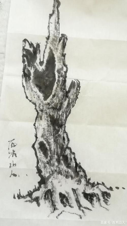 老树枯树的画法