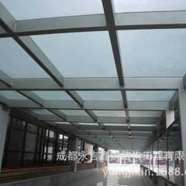 0成交0笔双流县车库出入口雨棚彩钢板车棚 不锈钢电动雨棚天井门头钢