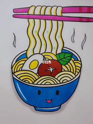 幼儿园简笔画～长寿面_简笔画_幼儿园_画个简笔画_文化_绘画