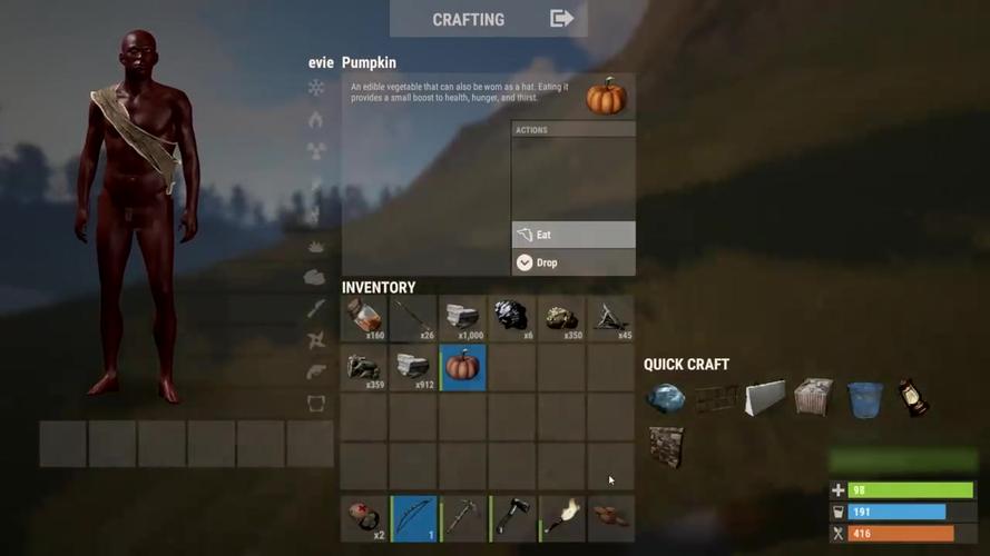 running out into the wild world (rust survival)
