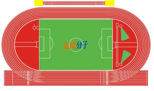 标准体育场都是8条跑道,但100米比赛的直道有些是要求有9-10条跑道.