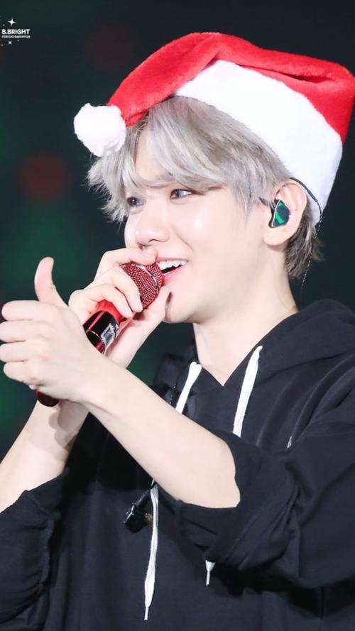 边伯贤/梦回当年之我最爱的现场之一圣诞绿衣 5巡银河果美颜 高清抓人