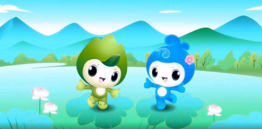 中国生态环境保护吉祥物小山小水正式发布