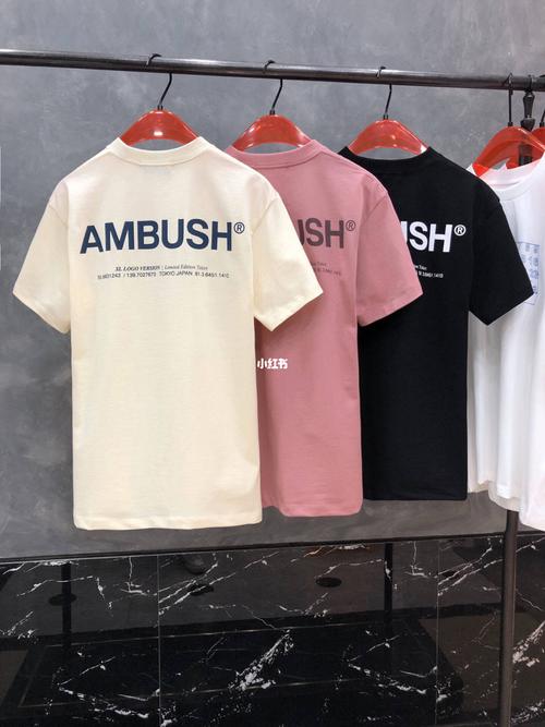 ambush 21ss春夏新款印花字母短袖t恤,日本时尚潮牌ambush以品牌的