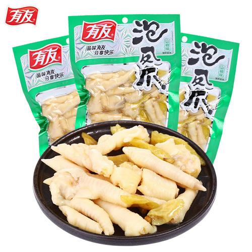 有友泡椒凤爪 80g/1860g/ 袋 酸辣好吃凤爪