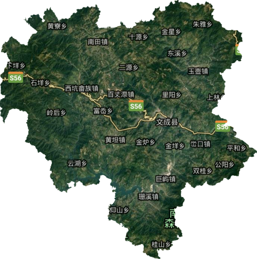 文成县高清地形地图,文成县高清谷歌地形地图
