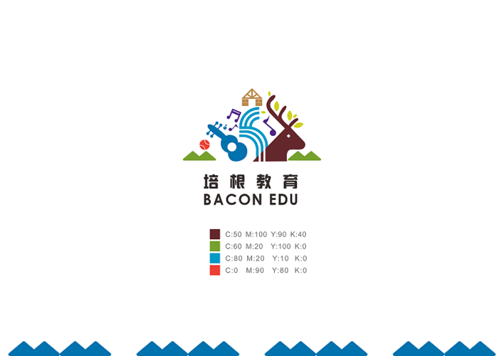 培根教育标志设计方案