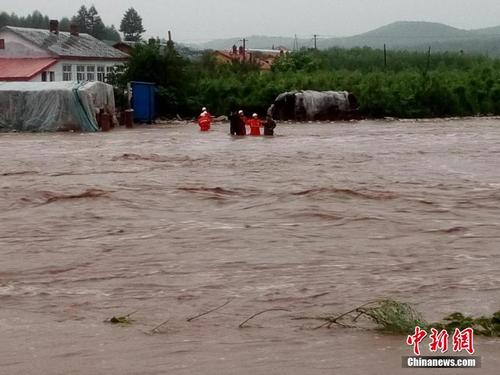 黑龙江局地暴雨 尚志市境内多个林场受灾