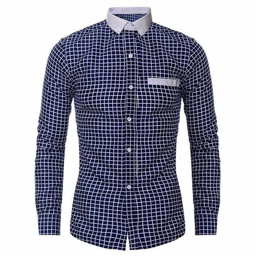 autumn slim shirt men casual dress shirts long sleeve