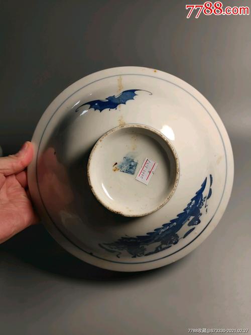 山东罗庄镇制三星大碗一只2_彩绘瓷/彩瓷_收藏价格