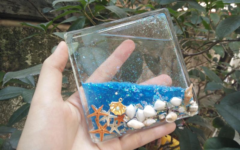 滴胶海洋风流沙压板莫名的很喜欢这一款看这蓝色的流动就是很喜欢