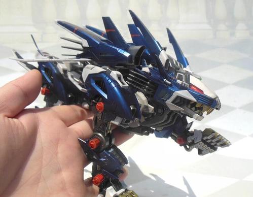 bt 黑骑士 寿屋zoids 索斯机械兽零式长牙狮 钣金蓝涂装代工成品