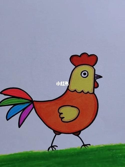 今天画个小鸡_简笔画_文化_绘画