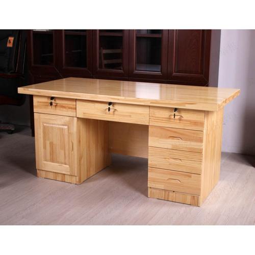 松木书桌实木办公桌学生书桌电脑桌松木办公桌写字台教师办公桌视频