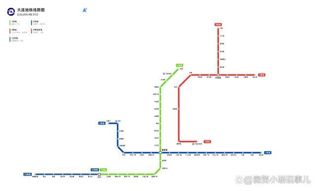 截至2021年12月,大连地铁运营线路共