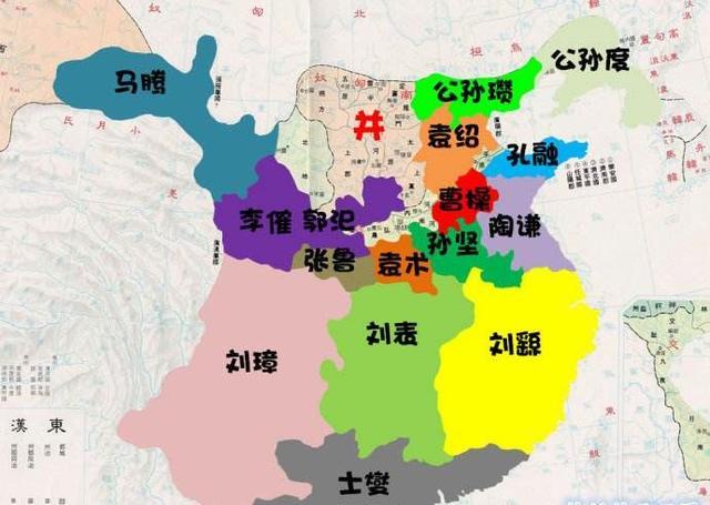 春秋战国对比三国,哪些国家是董卓曹操袁绍刘备和东吴?
