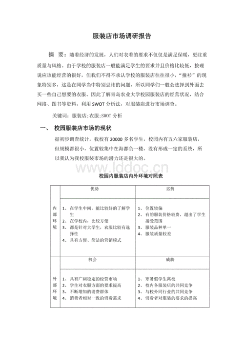 服装店市场调查报告.doc