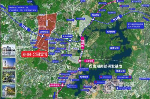 碧桂园公园壹号交通路线规划图