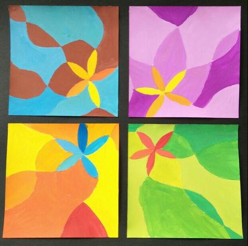 色彩构成色相对比