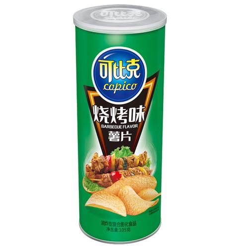 达利园烧烤味薯片105g罐膨化小吃休闲办公宿舍小零达利园食品视频